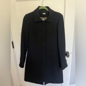 Black wool coat from J. Crew size 8